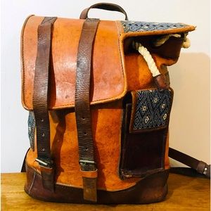 Bags | Vintage 7s Cool Rare Unisex Genuine Leather Backpack | Poshmark